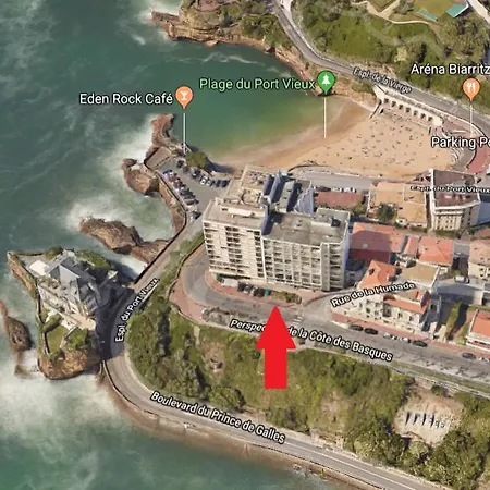 Lägenhet Superbe Vue Mer Et Montagnes Biarritz